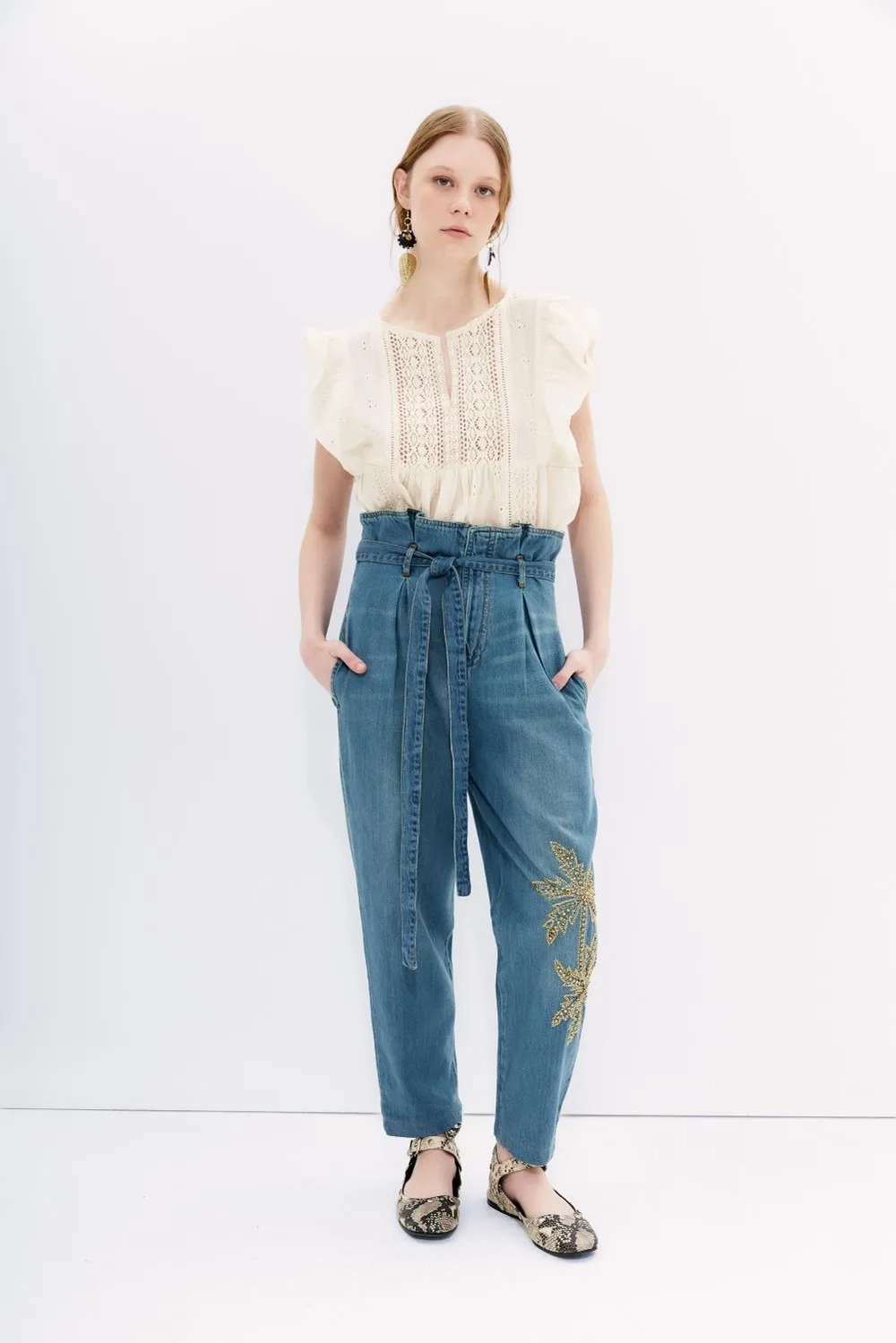 Pantalon Denim Palms