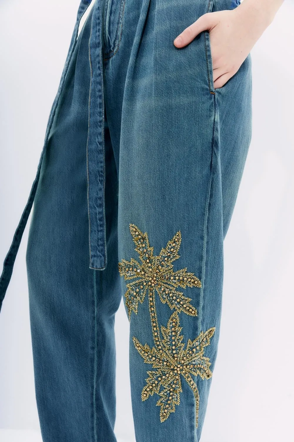 Pantalon Denim Palms