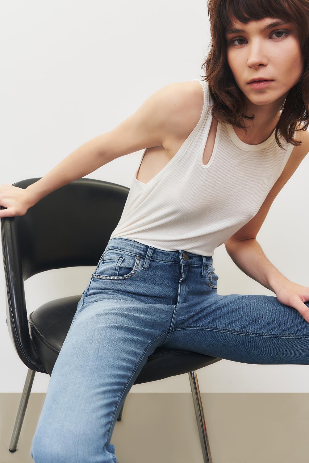Jean Slim Blue Metal