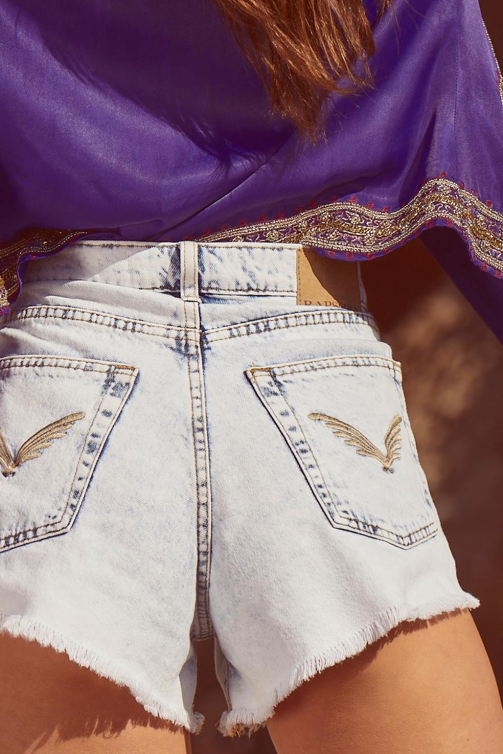 Short Summer Bleach Denim