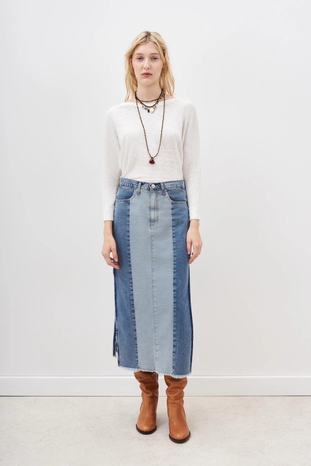 Falda Patch Denim