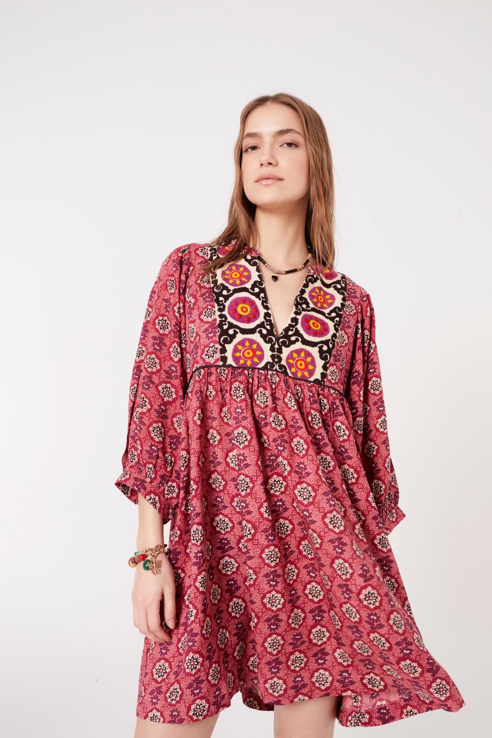 Vestido Aiko Suzani Mix